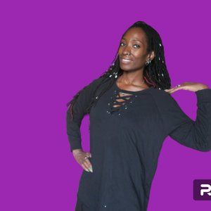 Torrid Item 11456666 Lattice Tunic Sweatshirt crewneck shoelace neckline black 0